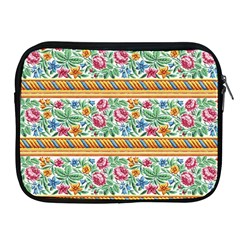 Flower Fabric Fabric Design Fabric Pattern Art Apple Ipad 2/3/4 Zipper Cases by Ravend