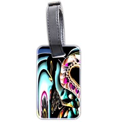Garden Flower Nature Digital Art Abstract Luggage Tag (two Sides) by Ravend