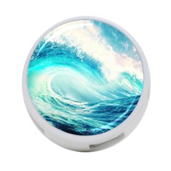 Tsunami Waves Ocean Sea Nautical Nature Water Nature 4-port Usb Hub (one Side) by Ravend