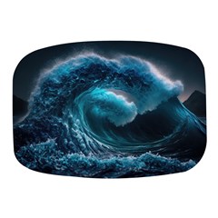 Tsunami Waves Ocean Sea Water Rough Seas 4 Mini Square Pill Box by Ravend
