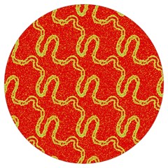 Background Ornamental Pattern Abstract Seamless Round Trivet by Ravend