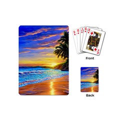 Sunrise At The Beach Playing Cards Single Design (mini) by GardenOfOphir