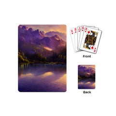 Colored Hues Sunset Playing Cards Single Design (mini) by GardenOfOphir