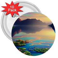 Exquisite Sunset 3  Buttons (10 Pack)  by GardenOfOphir