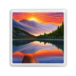 Flaming Sunset Memory Card Reader (Square) Front