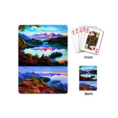 Solemn Soft Pastel Sunset Playing Cards Single Design (mini) by GardenOfOphir