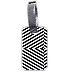 Abstract Lines Pattern Art Design Background Luggage Tag (two Sides) by Ravend