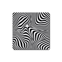 Pattern Geometric Lines Shapes Design Art Square Magnet by Ravend
