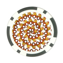 Owl Animal Bird Nature Feather Eyes Plumage Poker Chip Card Guard (10 Pack) by Ravend