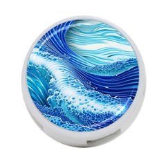 Water Waves 4-port Usb Hub (one Side) by GardenOfOphir