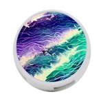 Pastel Hues Ocean Waves 4-Port USB Hub (One Side) Front