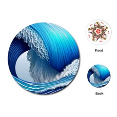 The Power Of The Ocean Playing Cards Single Design (round) by GardenOfOphir