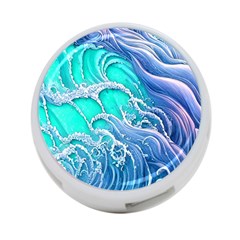 The Beauty Of Waves 4-port Usb Hub (one Side) by GardenOfOphir