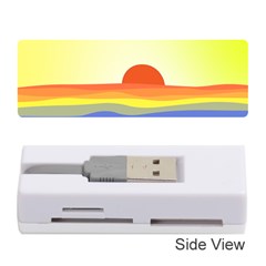 Sunset Nature Sea Ocean Memory Card Reader (stick) by Ravend