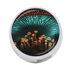 Mushroom Giant Explore 3d 4-port Usb Hub (one Side) by Ravend