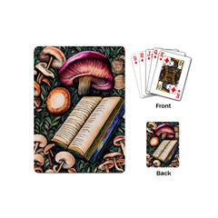 Conjure Mushroom Charm Spell Mojo Playing Cards Single Design (mini) by GardenOfOphir
