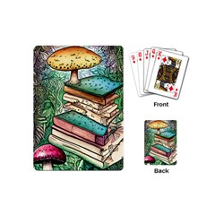 Sacred Mushroom Spell Charm Playing Cards Single Design (mini) by GardenOfOphir