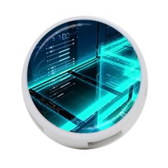Background Patterns Geometric Glass Mirrors 4-port Usb Hub (one Side) by Ravend