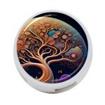 Trees Dream Art Intricate Patterns Digital Nature 4-Port USB Hub (One Side) Front