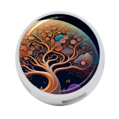 Trees Dream Art Intricate Patterns Digital Nature 4-port Usb Hub (two Sides) by Ravend