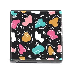 Art Patterns Design Wallpaper Background Print Memory Card Reader (square 5 Slot) by Ravend