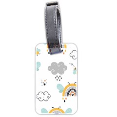 Art Pattern Design Wallpaper Background Print Luggage Tag (two Sides) by Ravend