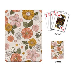 Flower Petals Plants Floral Print Pattern Design Playing Cards Single Design (rectangle) by Ravend