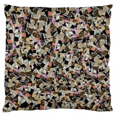 Mystic Geometry Abstract Print Standard Premium Plush Fleece Cushion Case (one Side) by dflcprintsclothing