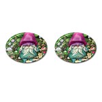 Charm Toadstool Necromancy Magician Conjuration Sorcery Spell Mojo Chanterelle Cufflinks (Oval) Front(Pair)