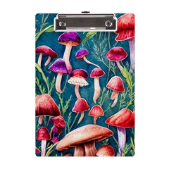 Forest Mushroom A5 Acrylic Clipboard by GardenOfOphir