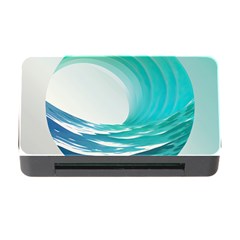 Tsunami Tidal Wave Wave Minimalist Ocean Sea 2 Memory Card Reader With Cf by Pakemis