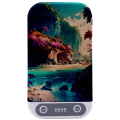 Tropical Island Fantasy Landscape Palm Trees Ocean Sterilizers by Pakemis