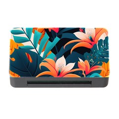 Tropical Flowers Floral Floral Pattern Patterns Memory Card Reader With Cf by Pakemis