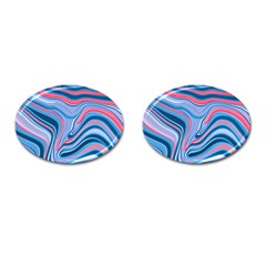 Fluid Art - Abstract And Modern Cufflinks (oval) by GardenOfOphir