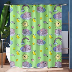 Elephant Sleeping Elephants Background Shower Curtain 60  X 72  (medium)  by Wegoenart