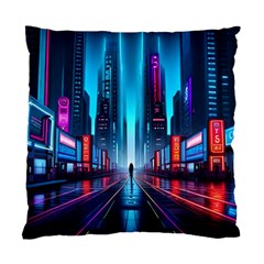 City People Cyberpunk Standard Cushion Case (two Sides) by Jancukart