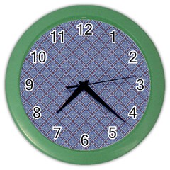 Blue Diamonds Color Wall Clock by Sparkle