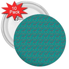 Flowers 3  Buttons (10 Pack)  by Sparkle