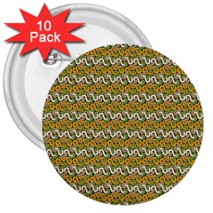 Pattern 3  Buttons (10 Pack)  by Sparkle
