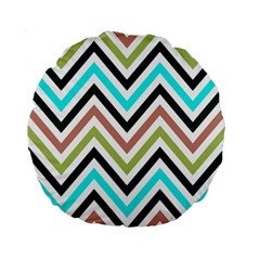 Cevron I Standard 15  Premium Round Cushions by GardenOfOphir