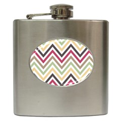 Colorful Chevron Hip Flask (6 Oz) by GardenOfOphir