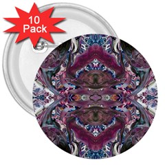 Blend Iv 3  Buttons (10 Pack)  by kaleidomarblingart
