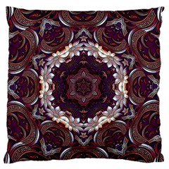 Rosette Kaleidoscope Mosaic Abstract Background Standard Premium Plush Fleece Cushion Case (two Sides) by Jancukart