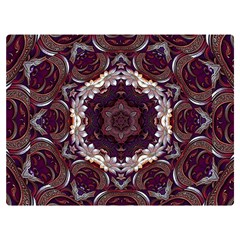 Rosette Kaleidoscope Mosaic Abstract Background Premium Plush Fleece Blanket (extra Small) by Jancukart
