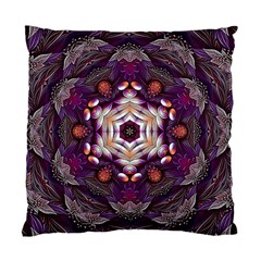 Rosette Kaleidoscope Mosaic Abstract Background Art Standard Cushion Case (two Sides) by Jancukart