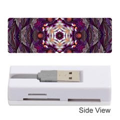 Rosette Kaleidoscope Mosaic Abstract Background Art Memory Card Reader (stick) by Jancukart