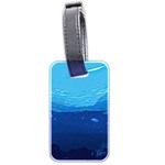 Ai Generated Ocean Sea Fish Underwater Water Luggage Tag (two sides) Front