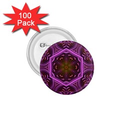 Rosette Mosaic Kaleidoscope Abstract Background 1 75  Buttons (100 Pack)  by Jancukart