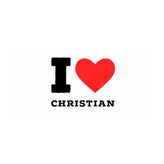 I Love Christian Satin Wrap 35  X 70  by ilovewhateva