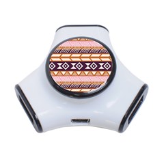 Print Pattern Design Vintage 3-port Usb Hub by Ravend